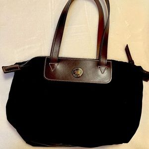 D&B nylon and leather domed satchel. Used once. Excellent condition! Perfect bag
